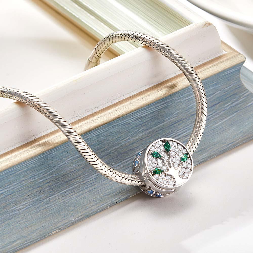 Custom Photo Charm Diamond Family Tree Unique Gifts - NameNecklace