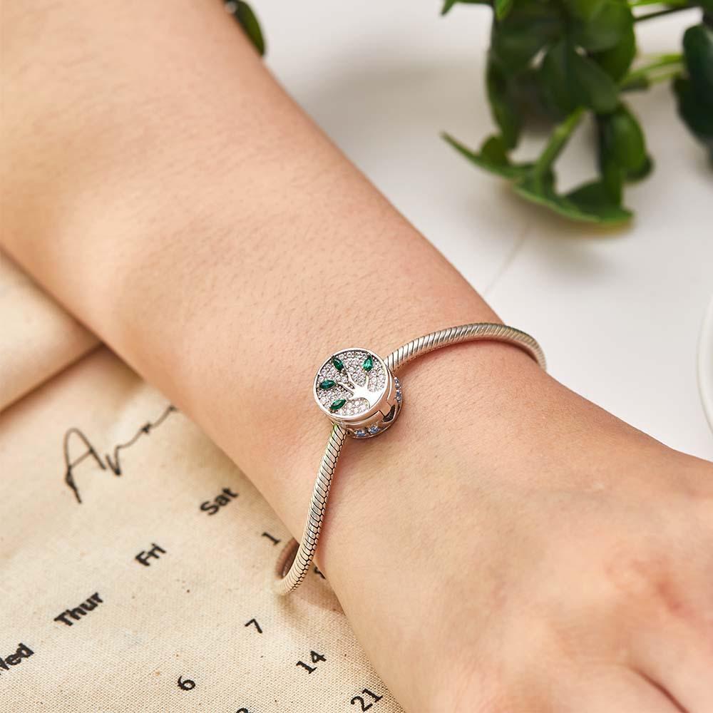 Custom Photo Charm Diamond Family Tree Unique Gifts - NameNecklace