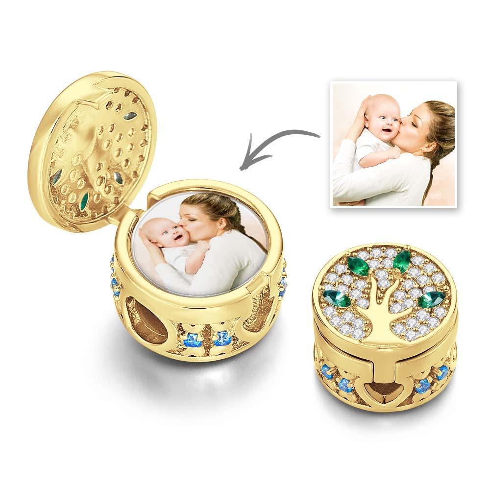 Custom Photo Charm Diamond Family Tree Unique Gifts - NameNecklace