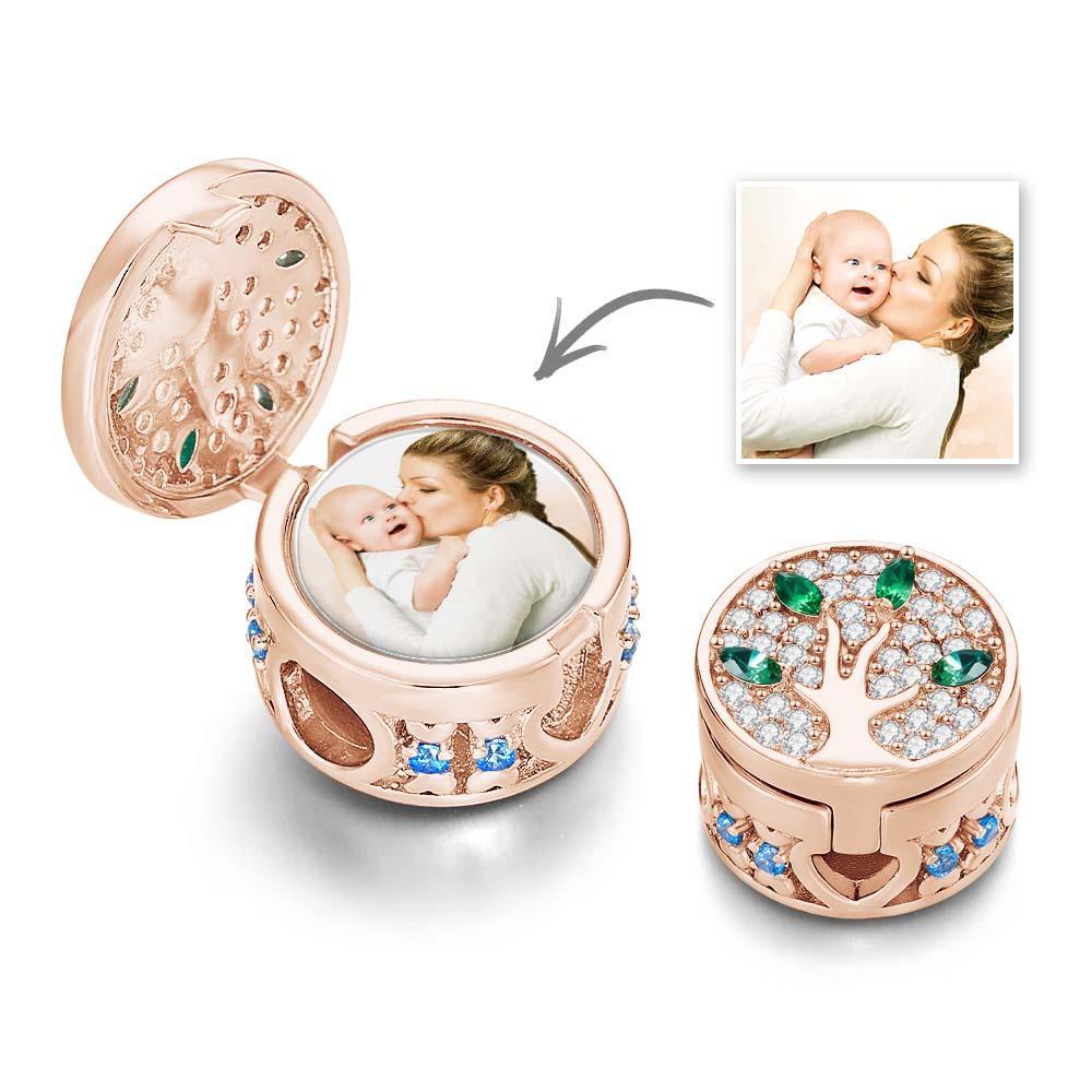 Custom Photo Charm Diamond Family Tree Unique Gifts - NameNecklace