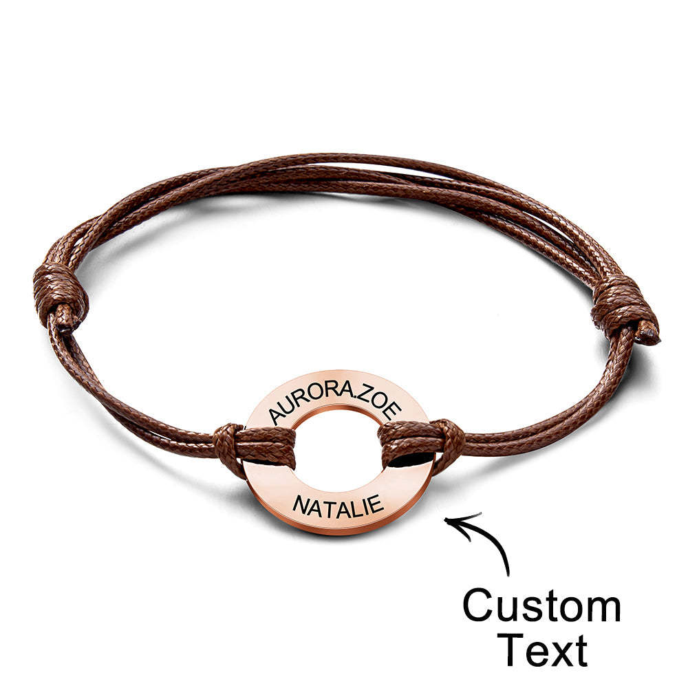 Custom Engraved Bracelet Simple Design Gifts For Dad - NameNecklace