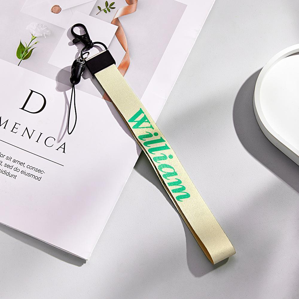 Personalized Text Bag Strap Fashion Belt keychain Decor For Him - NameNecklace