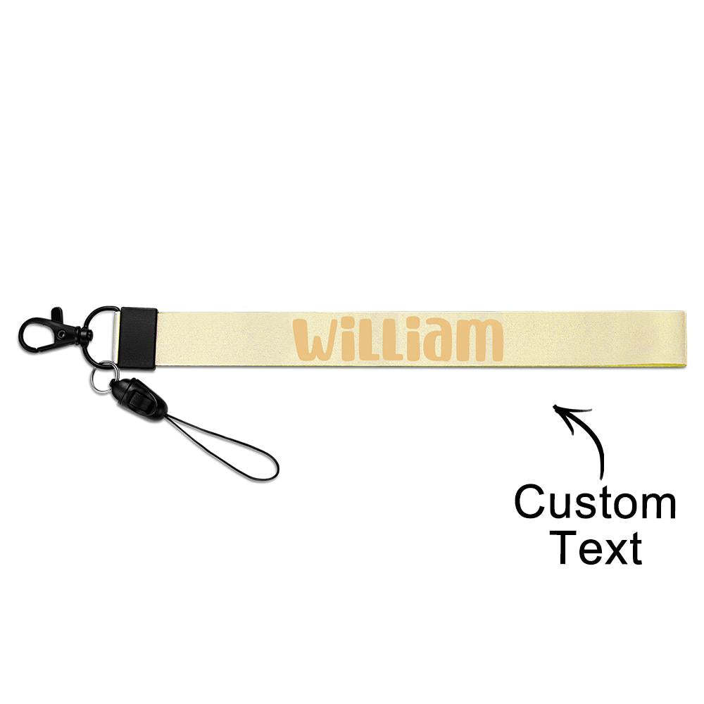 Personalized Text Bag Strap Fashion Belt keychain Decor For Him - NameNecklace