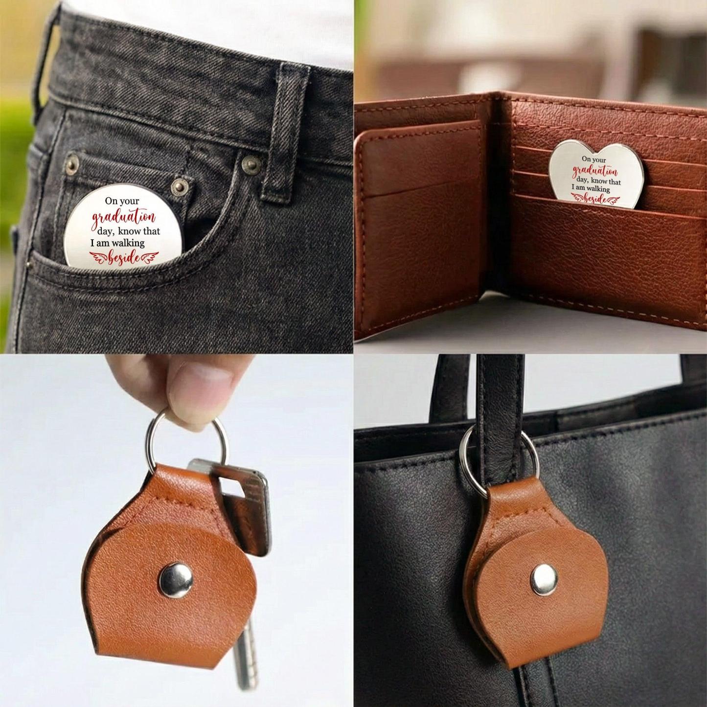 Graduation Walking Beside You Every Step - Personalized Pocket Hug
