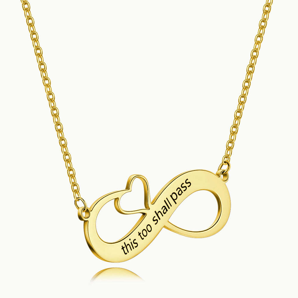 Engraved Name Necklace 14k Gold Plated Silver