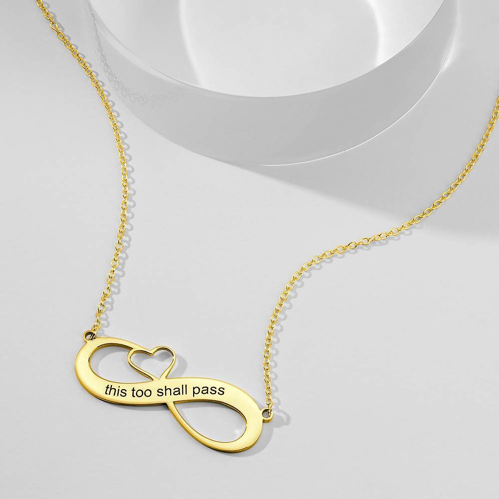 Engraved Name Necklace 14k Gold Plated Silver