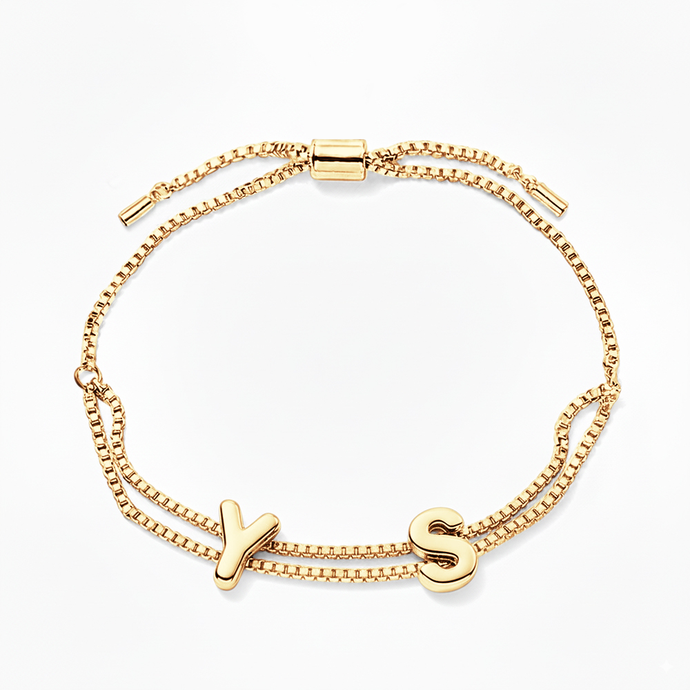 Custom Bubble Letter Name Bracelet Personalized Name Bracelet Engraved Name Bracelet Bridesmaid Name Bracelet Gift for Her