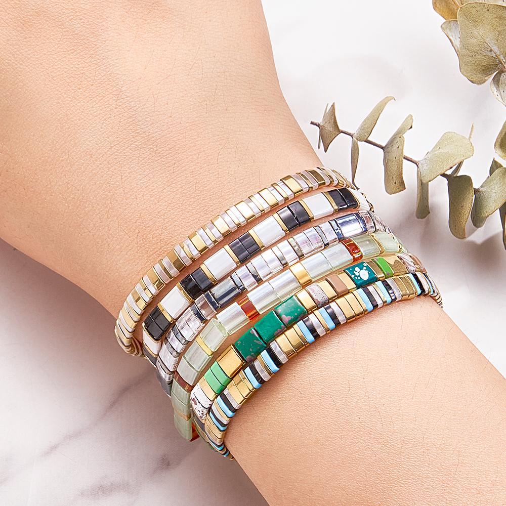 Tila Beads Bracelet Vintage Fashion Gift for a Loved - NameNecklace