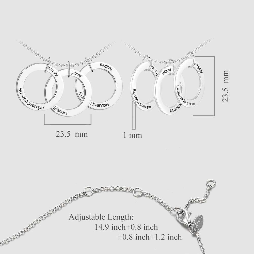 Engraved Hang Tag Necklace Silver