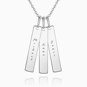 Bar Engraved Bar Necklace