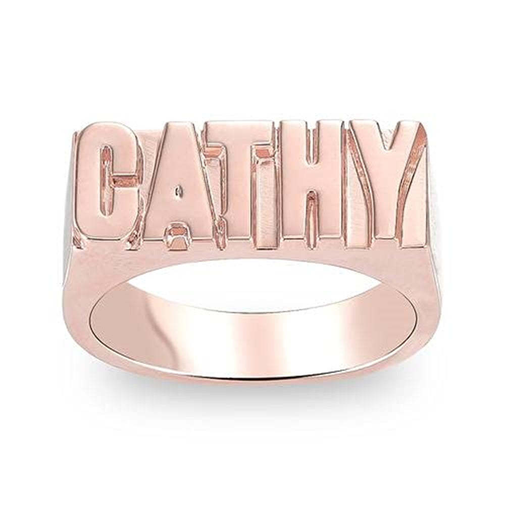 Personalized Name Ring Metal Jewelry Gift for Women Men - NameNecklace