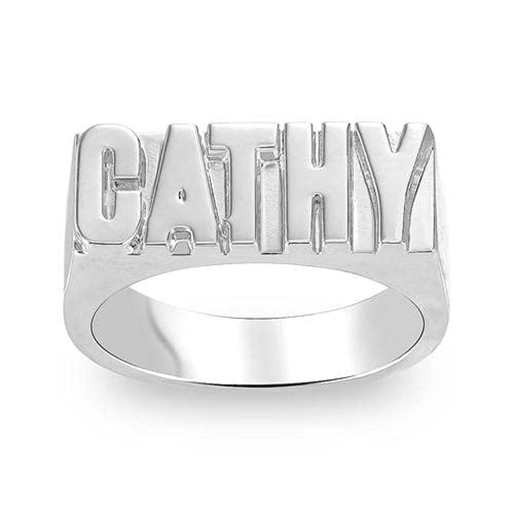Personalized Name Ring Metal Jewelry Gift for Women Men - NameNecklace