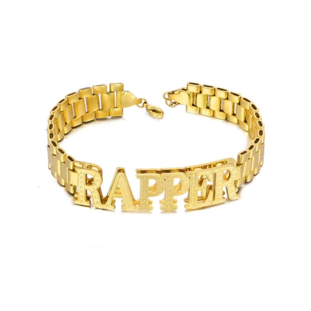 Personalized Name Bracelet Hip Hop Bracelet Trendy Jewelry Gifts For Men - NameNecklace