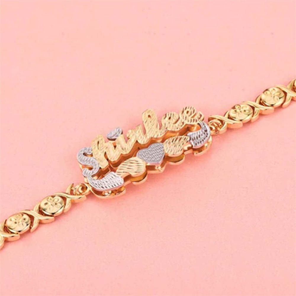 Personalized Name Bracelet Initial Chain Bracelet Jewelry Gifts For Men - NameNecklace