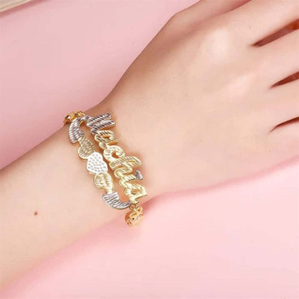 Personalized Name Bracelet Initial Chain Bracelet Jewelry Gifts For Men - NameNecklace