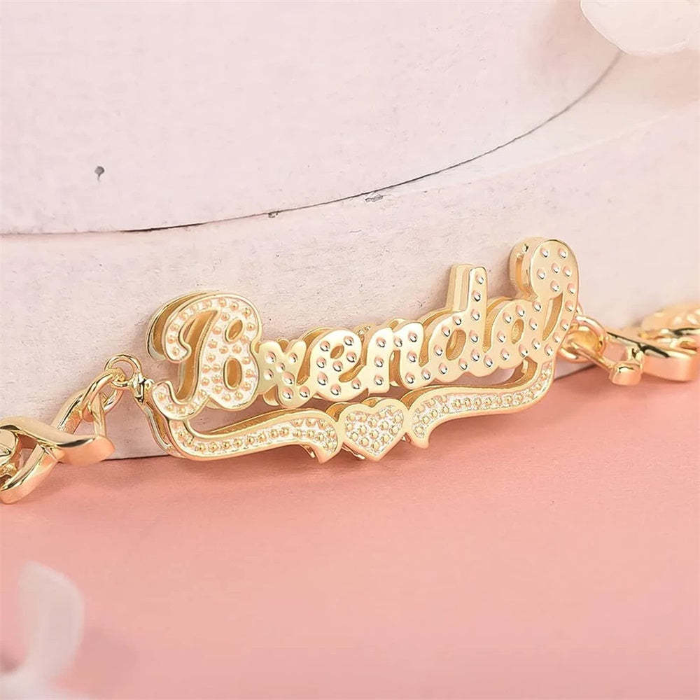 Personalized Name Bracelet Vintage Chain Bracelet Jewelry Gifts For Men - NameNecklace