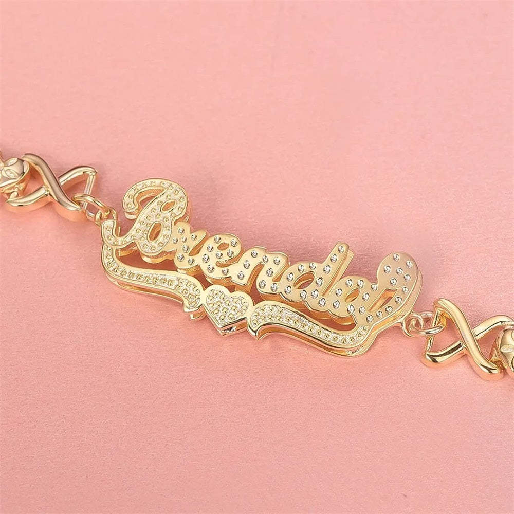 Personalized Name Bracelet Vintage Chain Bracelet Jewelry Gifts For Men - NameNecklace