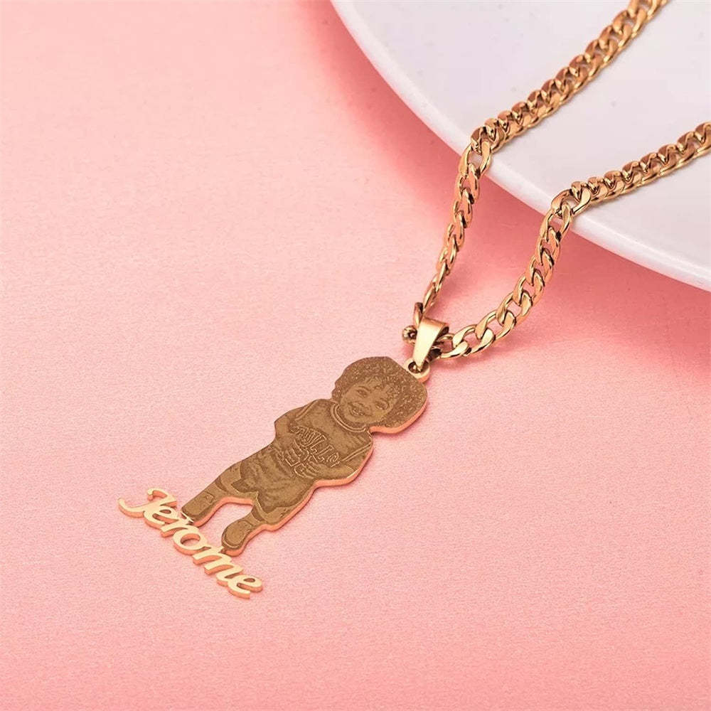 Personalized Photo Necklace With Name Fashion Necklace Jewelry Gifts for Women - NameNecklace