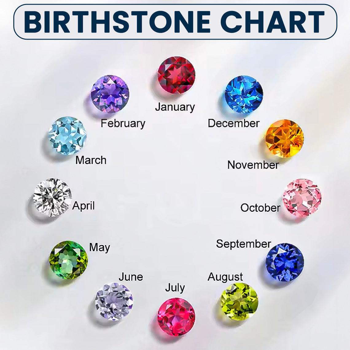 Personalized Birthstone Ring Custom Stackable Dainty Band Dainty  Stackable Gemstone Ring for Her