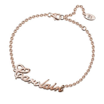 Carrie Style Rose Gold Name Bracelet