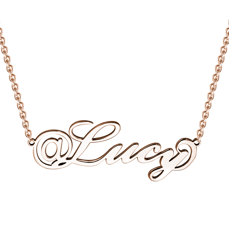 Name Necklace @ Rose Gold