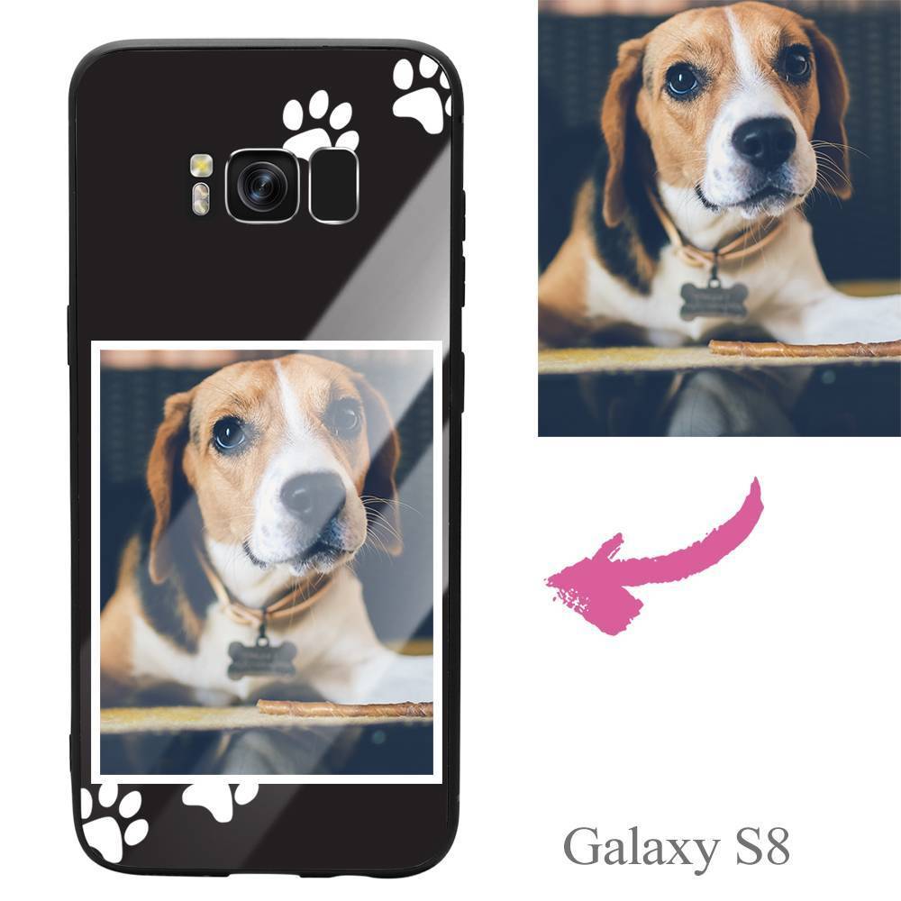 Galaxy S8 Custom Dog Photo Protective Phone Case - Glass Surface