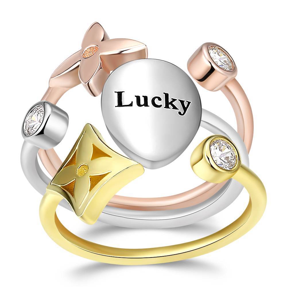 Personalized Promise Ring with Engraving Silver