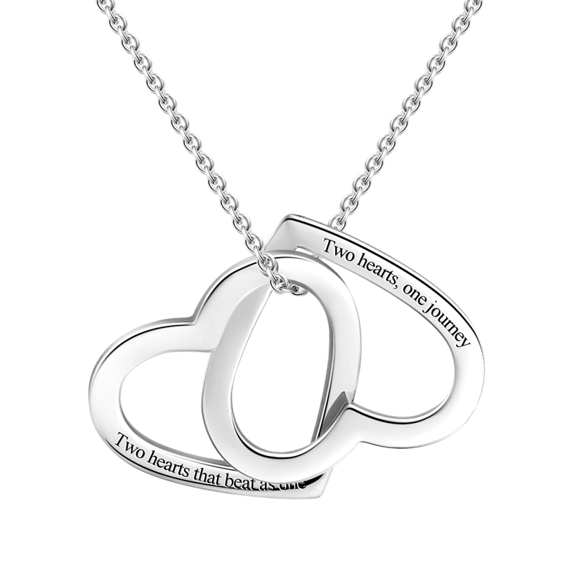 Engravable Love Necklace Silver