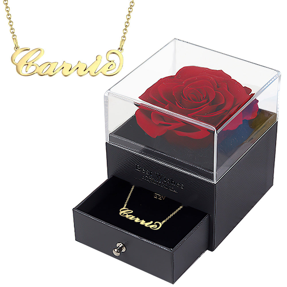 Carrie Style Name Necklace Copper For Mom