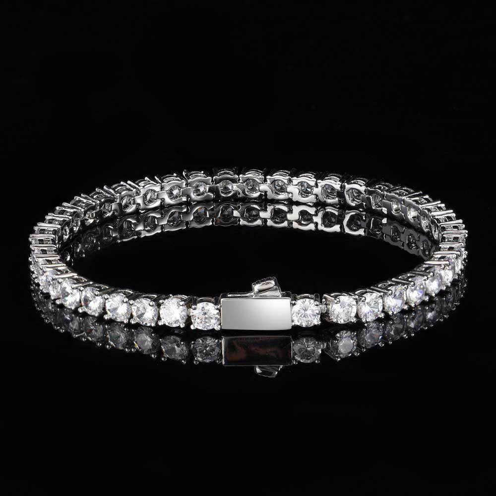 Classic Gold Tennis Bracelet Hip Hop Style - NameNecklace
