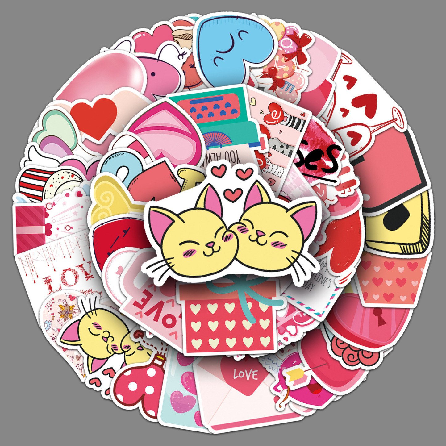 Cartoon DIY personality Valentine's Day ins Style Decoration Guka Scooter Car Trunk Sticker