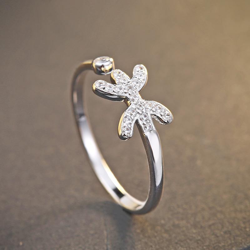 925 Sterling Silver 12 Zodiac Constellation Zircon Adjustable Open Ring for Women - Horoscope Statement Jewelry