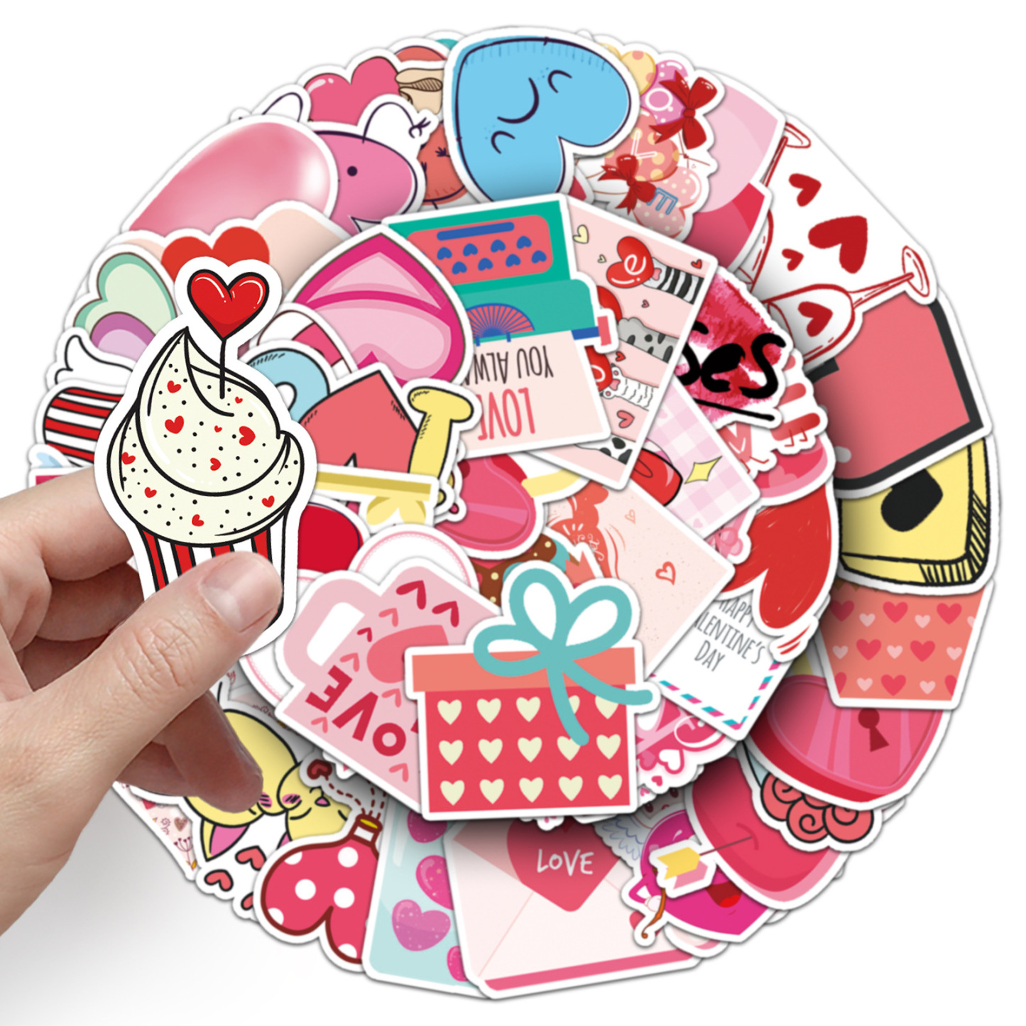 Cartoon DIY personality Valentine's Day ins Style Decoration Guka Scooter Car Trunk Sticker