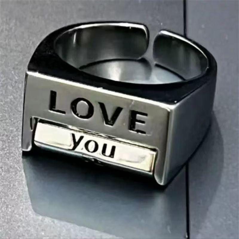 Against Everything RingsNiche DesignsPairing RingsLoveRotatableFuck EverythingAdjustable Mood Rings