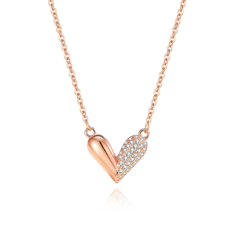 Sparkling Heart Crystal Pendant – Romantic Valentine’s Gift for Her