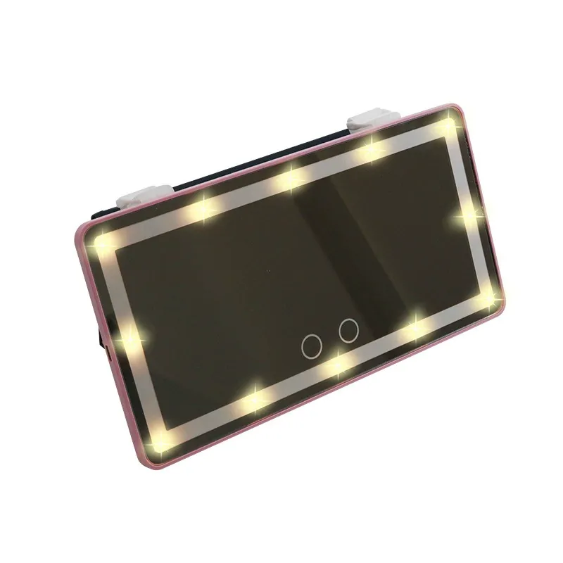 Custom LED Vanity Mirror for Car Visor �C Dimmable Lighted Makeup Mirror