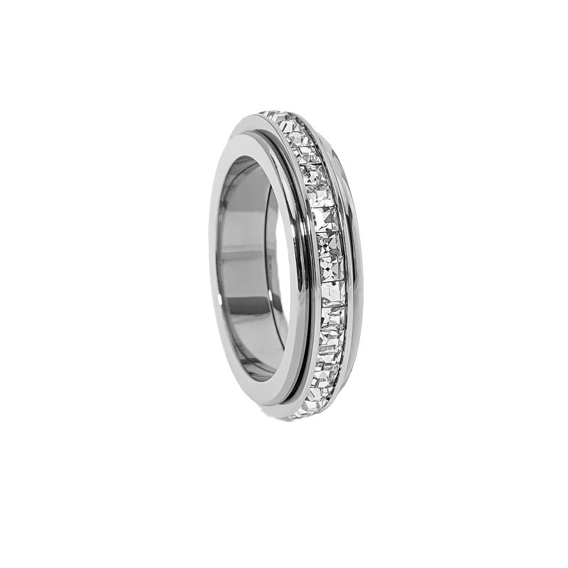 Cosmic Orbit Starry Spinner Ring – Touch the Stars with a Rotatable Sky Band Rotating Starlit Band for Stress Relief & Style