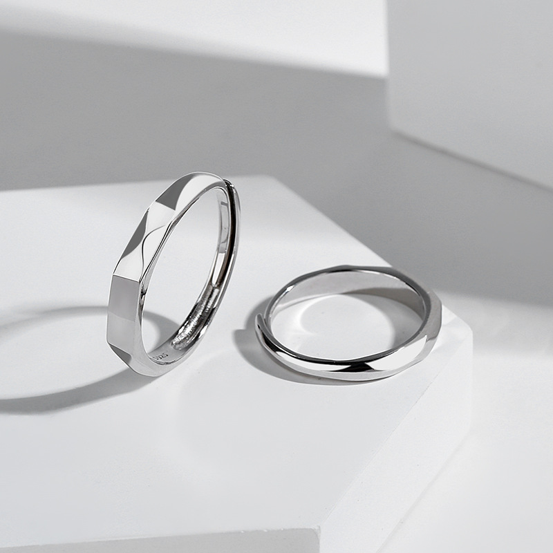 I Love You Projection Couple Rings – S925 Sterling Silver Romantic Gift