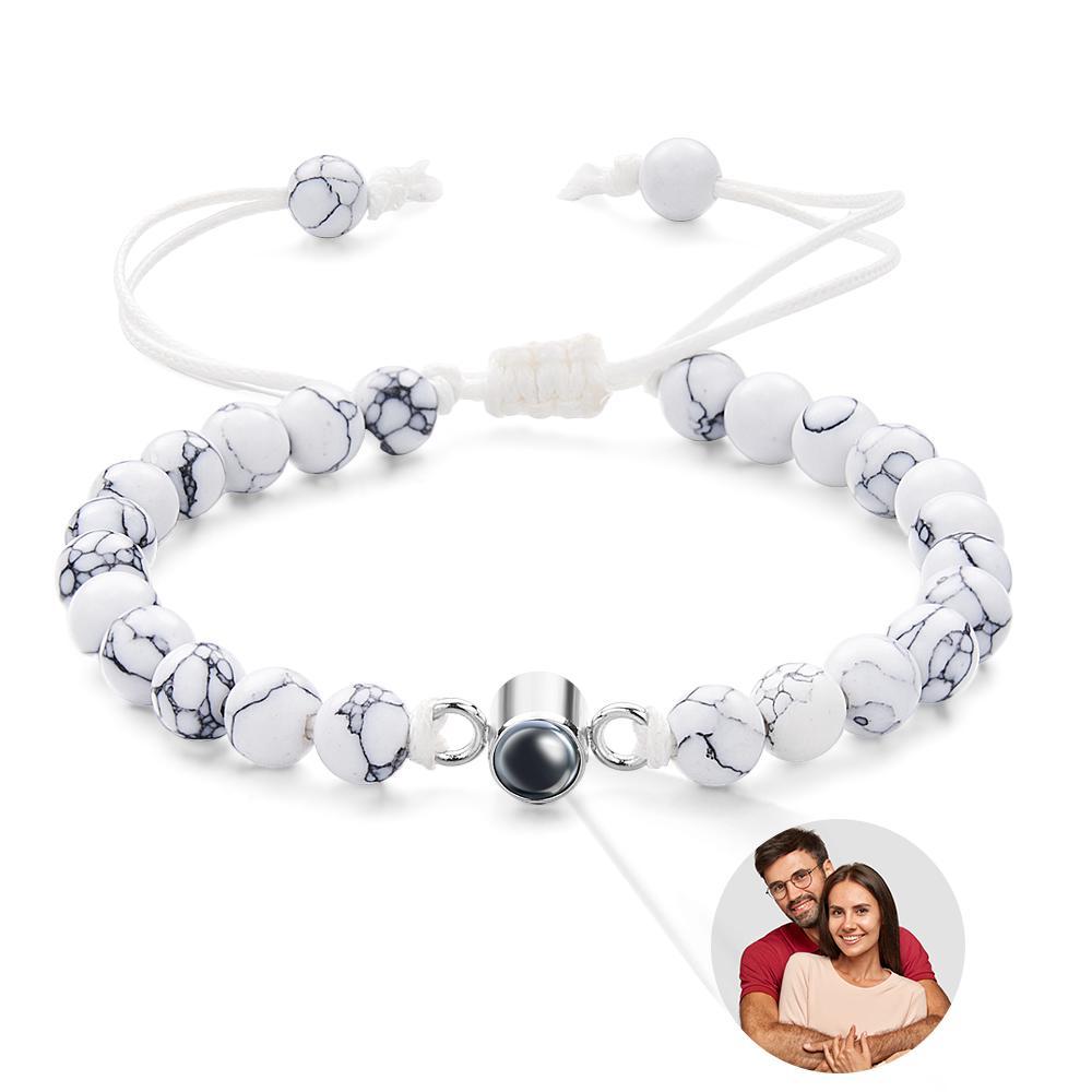 Custom Projection Bracelet Unique Romantic Couple Gift - NameNecklace