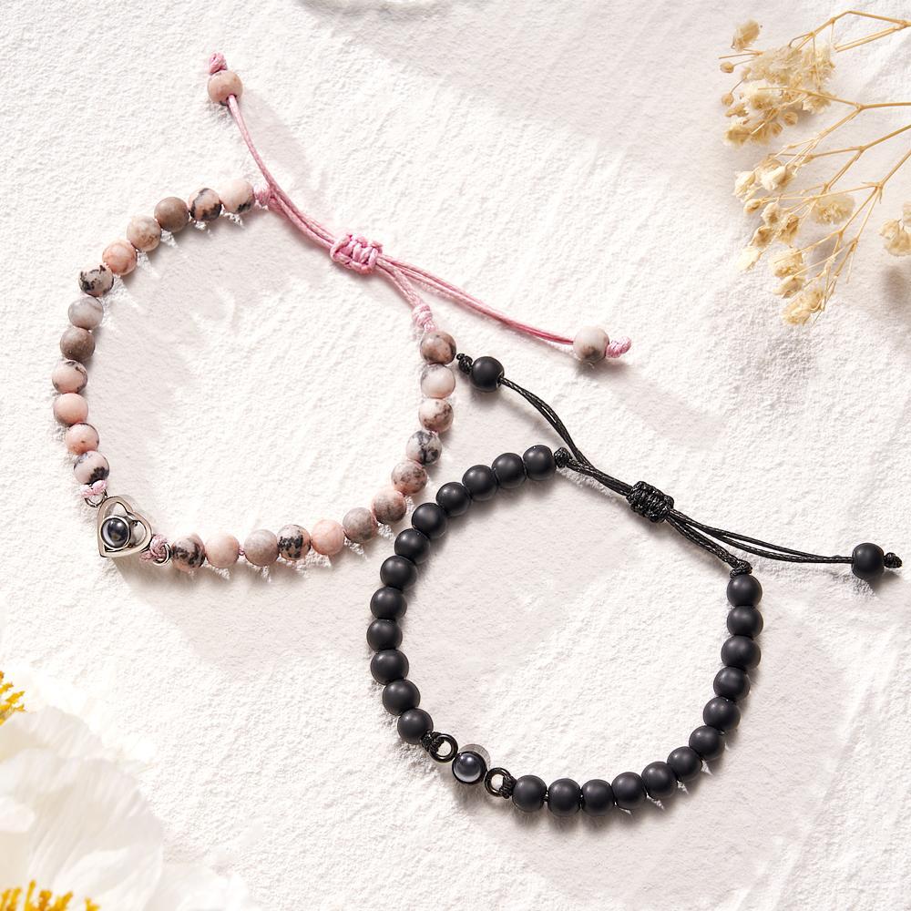 Custom Projection Bracelet Unique Romantic Couple Gift - NameNecklace