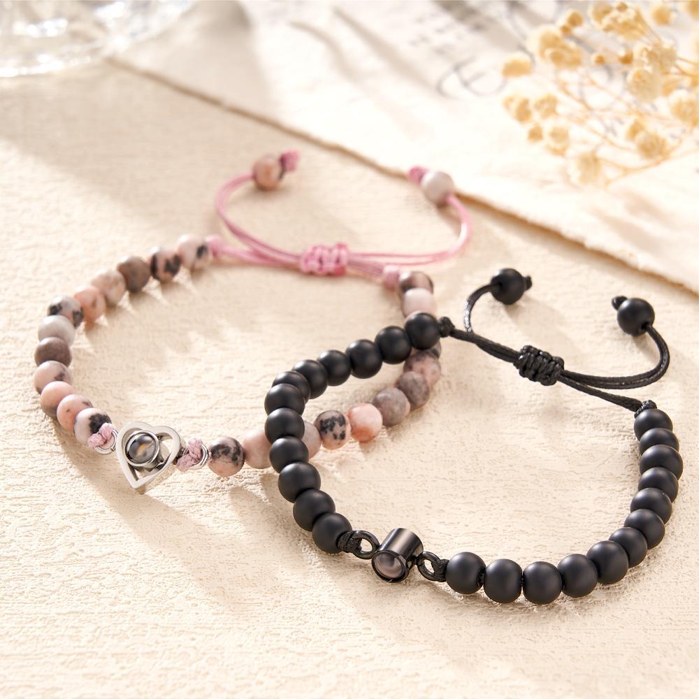 Custom Projection Bracelet Unique Romantic Couple Gift - NameNecklace