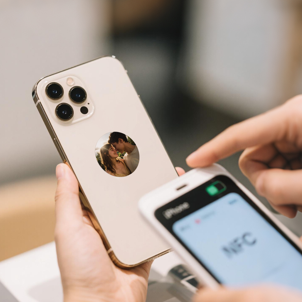 Custom Photo NFC Sticker for Phone All-in-One Personalized Photo NFC Tag Personalized NFC Tag for Access Cards, Music, & Links