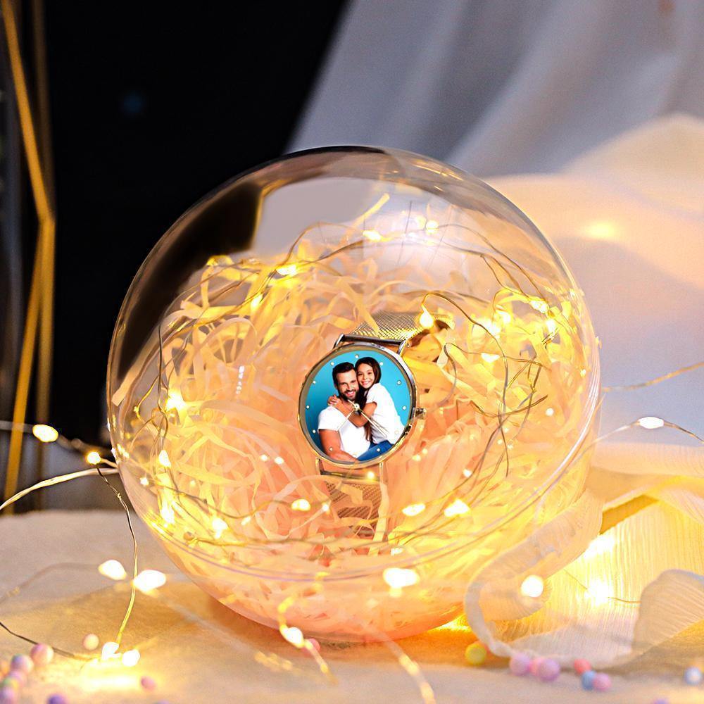 Transparent Round Plastic Ball Color Light String Light Pink Raffia Shredded Paper Silk Three-piece Suit Creative Gift Combination - yournamenecklaceuk