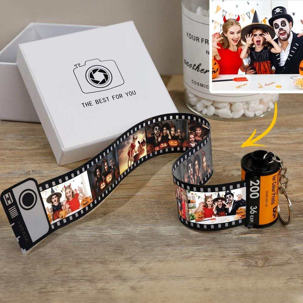 Personalized Halloween Photo Keychain Multiphoto Camera Roll keychain - Giftlab
