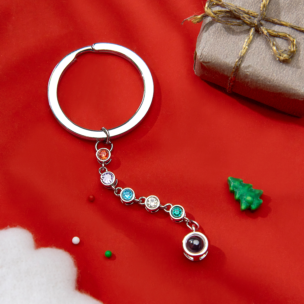Personalized Photo Projection Keychain Custom Photo to Projection Keychain Engraved Photo Projection Keychain