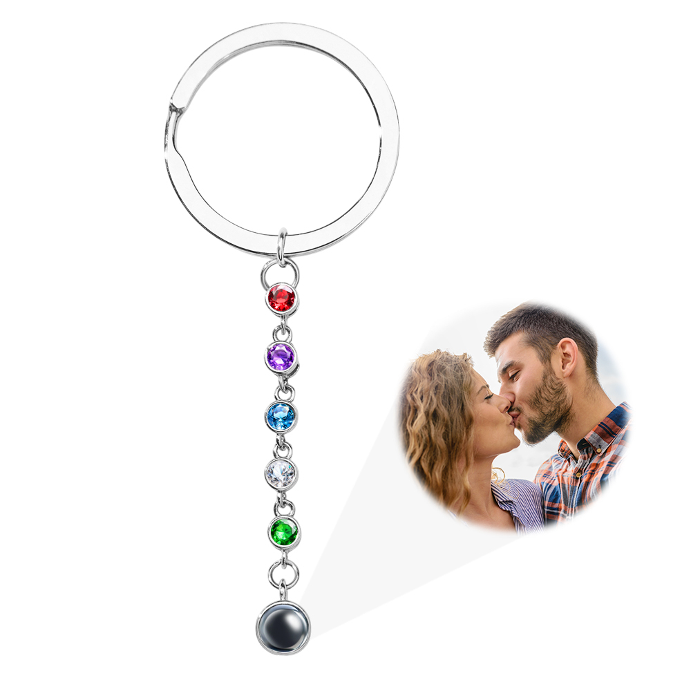 Personalized Photo Projection Keychain Custom Photo to Projection Keychain Engraved Photo Projection Keychain