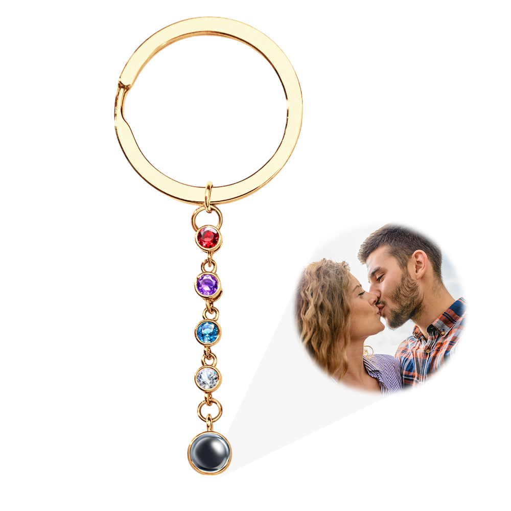 Personalized Photo Projection Keychain Custom Photo to Projection Keychain Engraved Photo Projection Keychain
