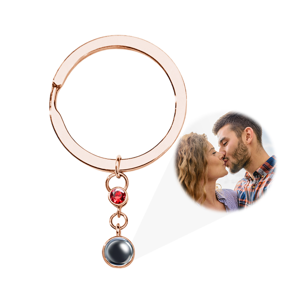 Personalized Photo Projection Keychain Custom Photo to Projection Keychain Engraved Photo Projection Keychain