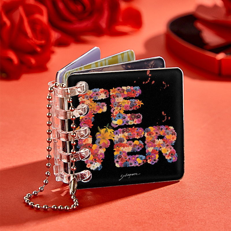 Custom Mini Album CD Keychain Personalized Music Gift Music Lover Keychain CD Album - namenecklace