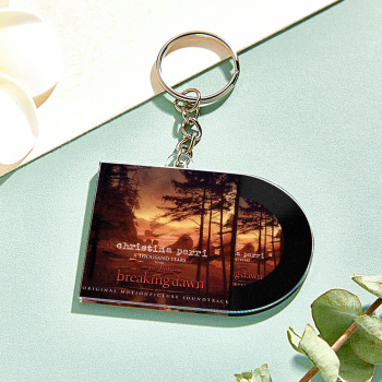 Custom Mini Album CD Keychain Personalized Music Gift Music Lover Keychain CD Album - namenecklace
